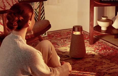 A woman wathing XBOM 360 XO3 that is lighted up